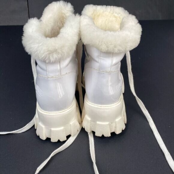 Women's brooke boot Cloud Nine with sheepskin in white size 8 style CNS 174 - Picture 3 of 15